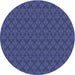 Square Patterned Blue Rug, pat3905blu