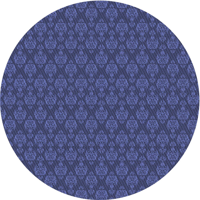 Square Machine Washable Transitional Blue Rug in a Living Room, wshpat3905blu