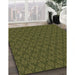 Patterned Milk Chocolate Brown Rug in Family Room, pat3905brn