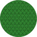 Square Patterned Green Rug, pat3905grn