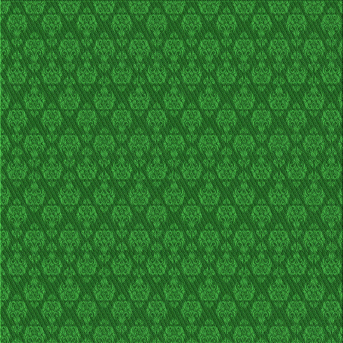 Round Patterned Green Rug, pat3905grn