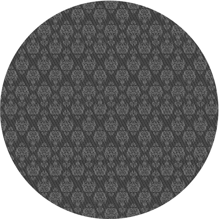 Square Machine Washable Transitional Gray Rug in a Living Room, wshpat3905gry