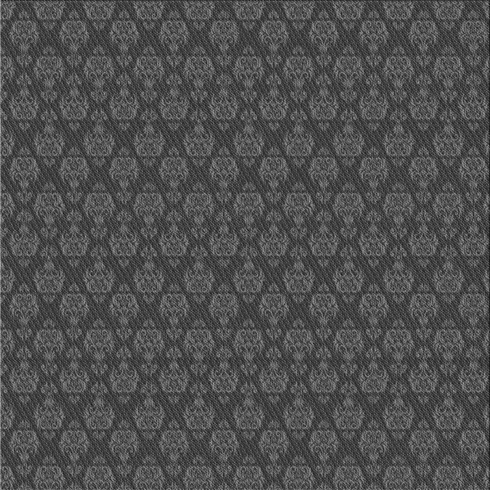 Round Patterned Gray Rug, pat3905gry