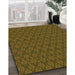 Patterned Bakers Brown Rug in Family Room, pat3905org