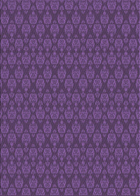 Machine Washable Transitional Purple Rug, wshpat3905pur