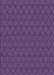 Machine Washable Transitional Purple Rug, wshpat3905pur