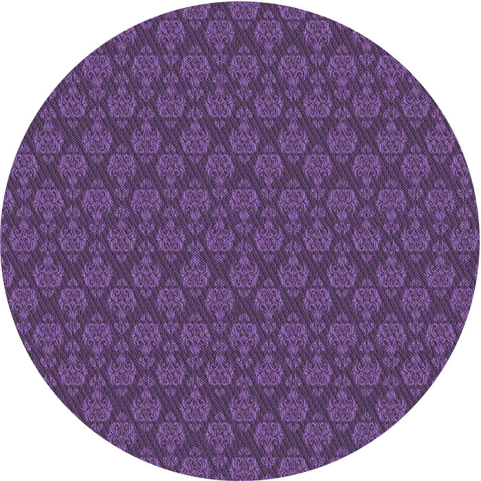 Square Machine Washable Transitional Purple Rug in a Living Room, wshpat3905pur