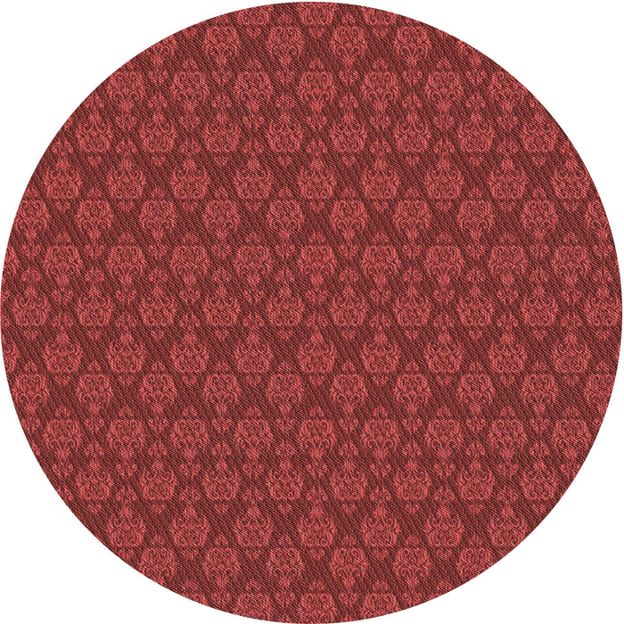 Square Patterned Red Rug, pat3905rd
