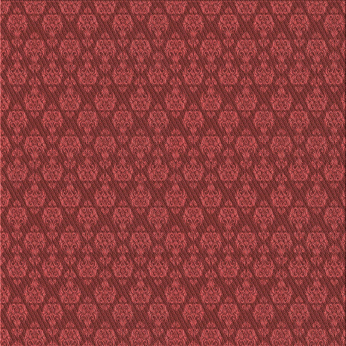 Round Patterned Red Rug, pat3905rd