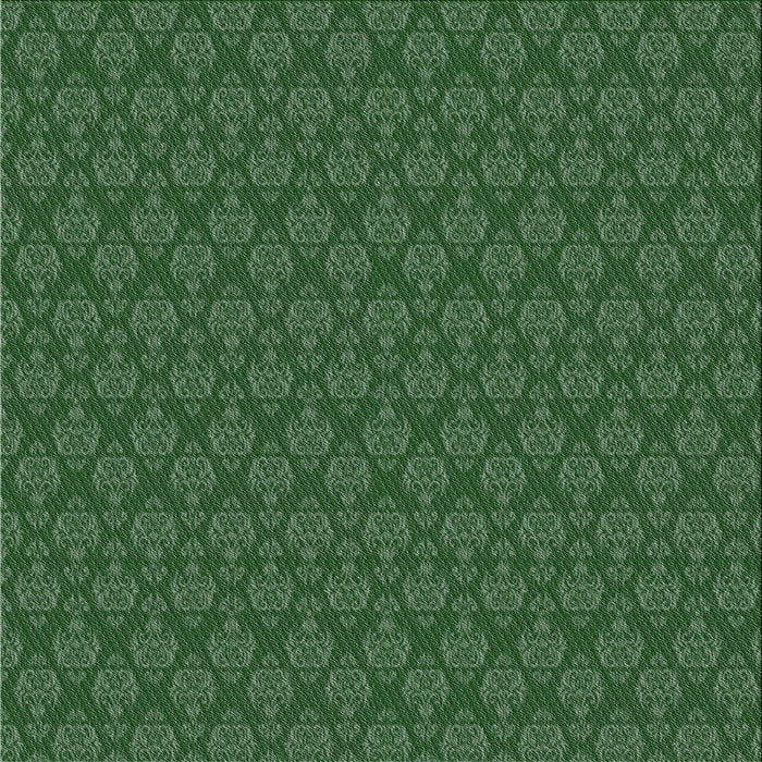 Square Patterned Deep Emerald Green Novelty Rug, pat3905