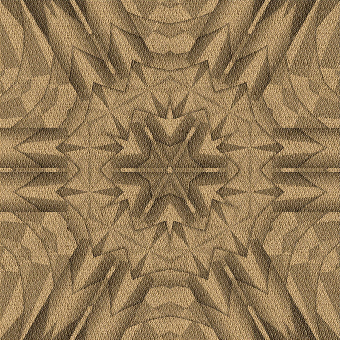 Round Patterned Red Brown Rug, pat3906brn