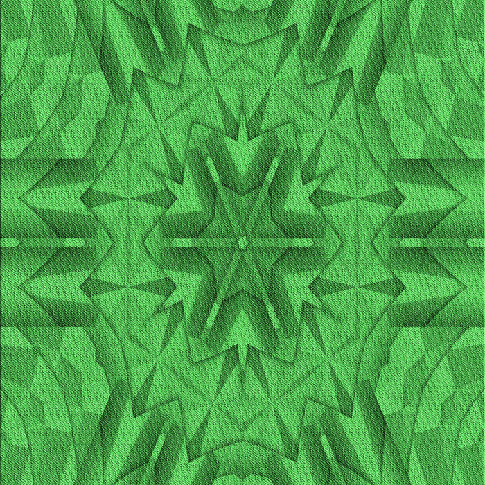 Machine Washable Transitional Green Rug, wshpat3906grn