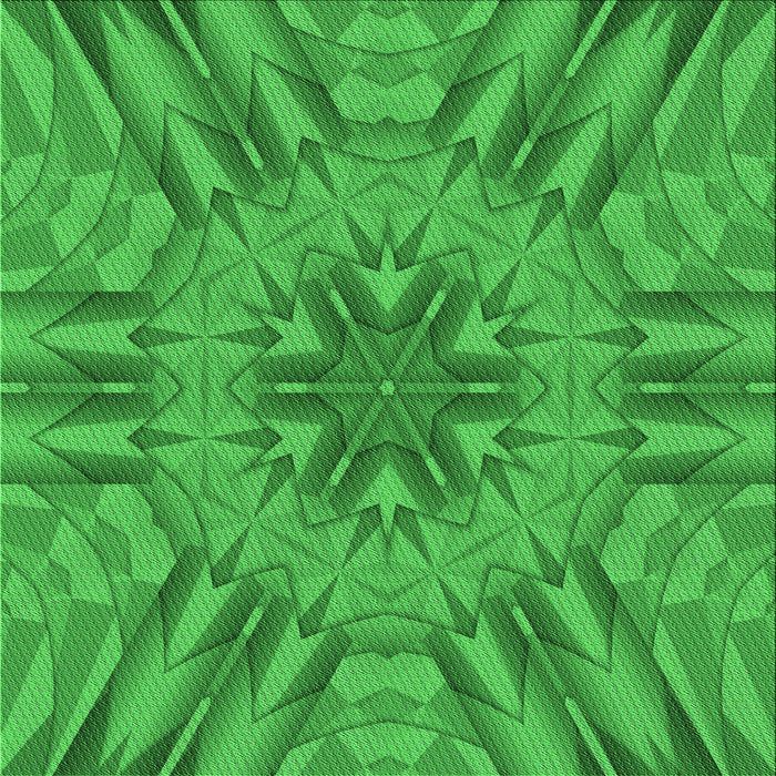 Round Patterned Green Rug, pat3906grn