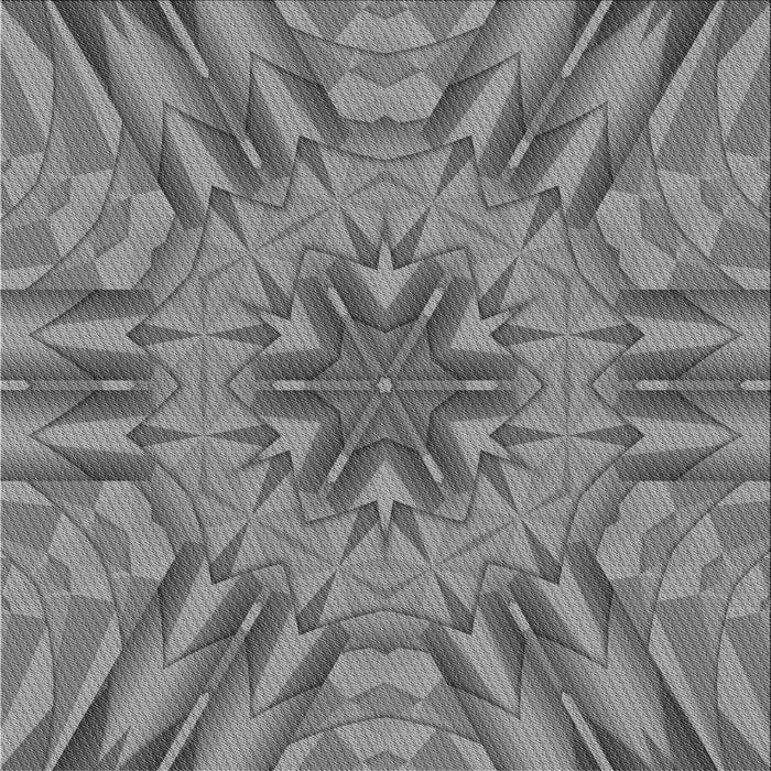 Round Patterned Ash Gray Rug, pat3906gry