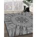 Patterned Ash Gray Rug in Family Room, pat3906gry