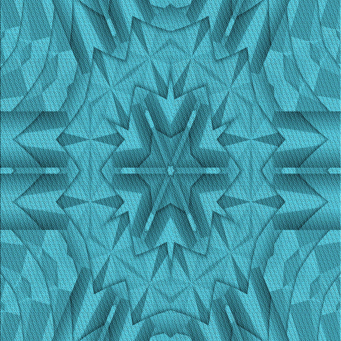 Patterned Dark Cyan Green Rug, pat3906lblu