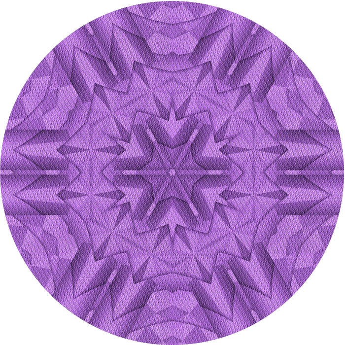 Square Patterned Purple Rug, pat3906pur