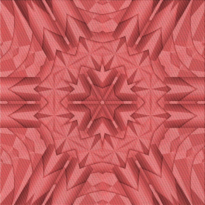 Round Patterned Red Rug, pat3906rd