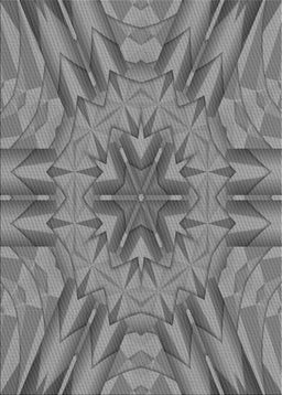 Patterned Dark Gray Novelty Rug, pat3906
