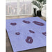 Patterned Jeans Blue Rug in Family Room, pat3907blu