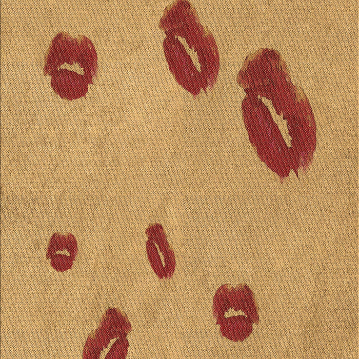 Machine Washable Transitional Orange Rug, wshpat3907brn