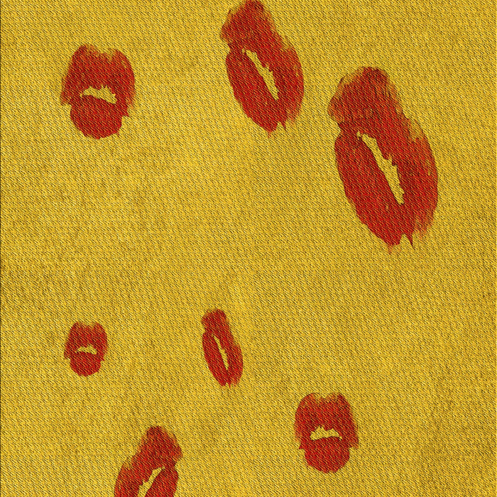 Patterned Orange Rug, pat3907yw