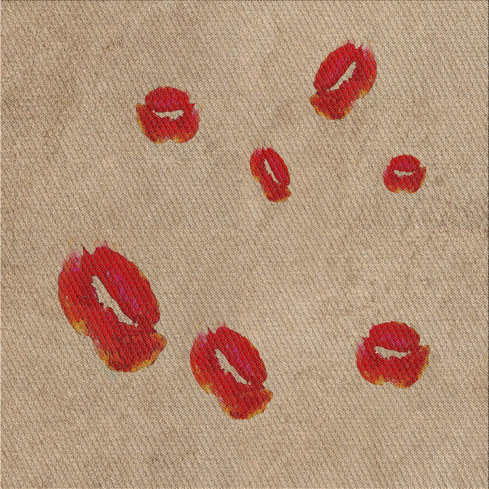 Square Patterned Brown Novelty Rug, pat3907