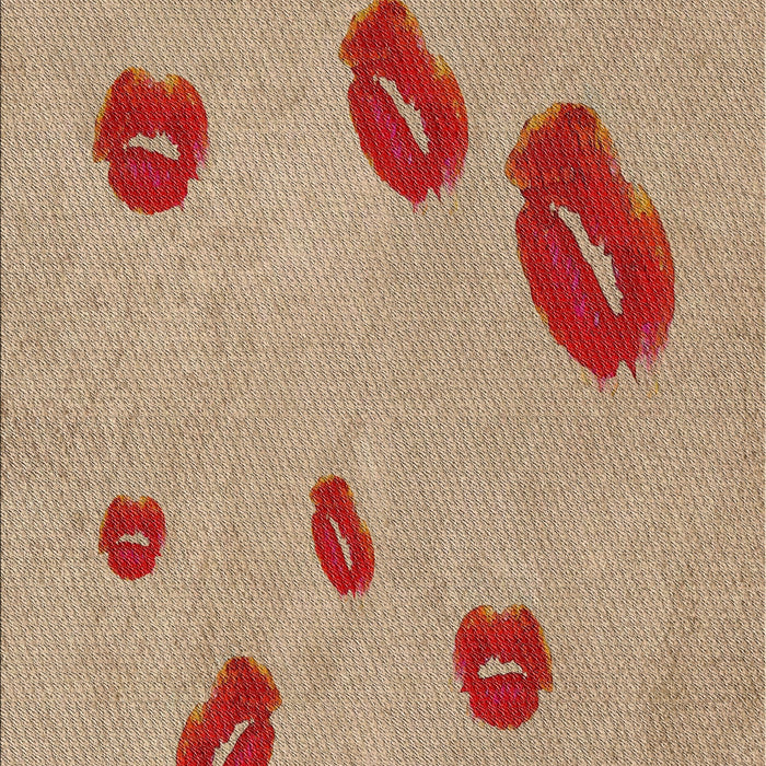 Patterned Brown Novelty Rug, pat3907