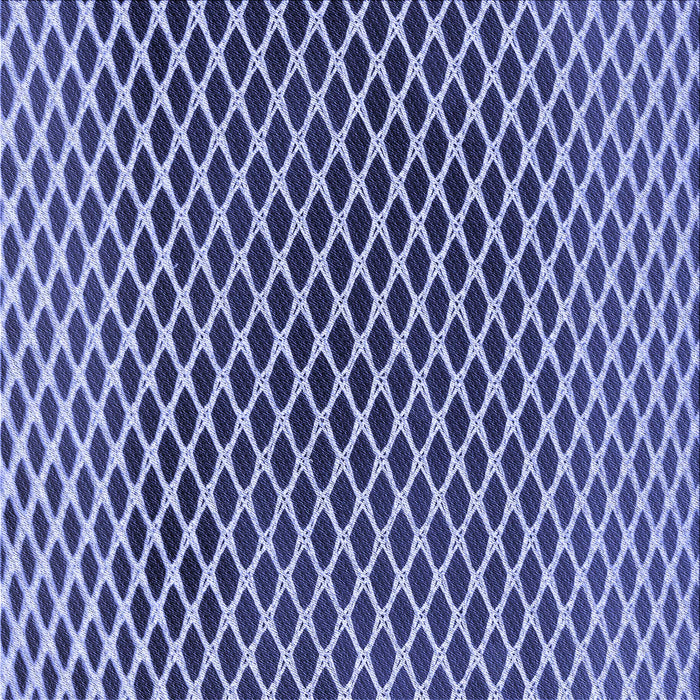 Round Patterned Denim Dark Blue Rug, pat3908blu