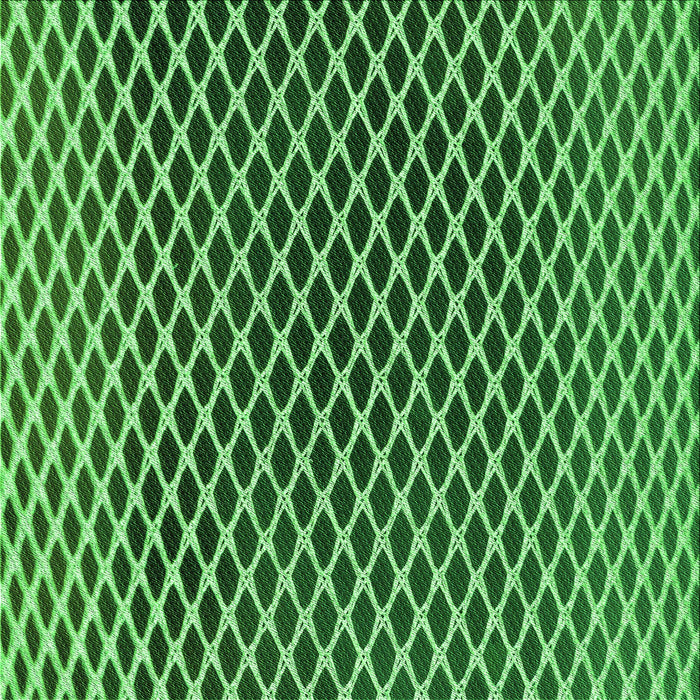 Round Patterned Deep Emerald Green Rug, pat3908grn