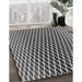 Patterned Cloud Gray Rug in Family Room, pat3908gry