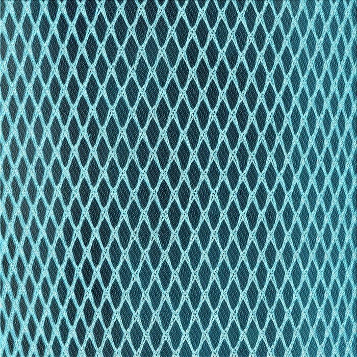 Round Patterned Diamond Blue Rug, pat3908lblu