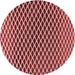 Square Patterned Cranberry Red Rug, pat3908rd