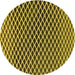 Square Patterned Golden Brown Yellow Rug, pat3908yw