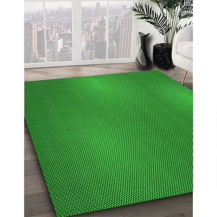 Machine Washable Transitional Green Rug in a Family Room, wshpat3909grn