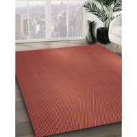 Patterned Bright Orange Rug, pat3909rd