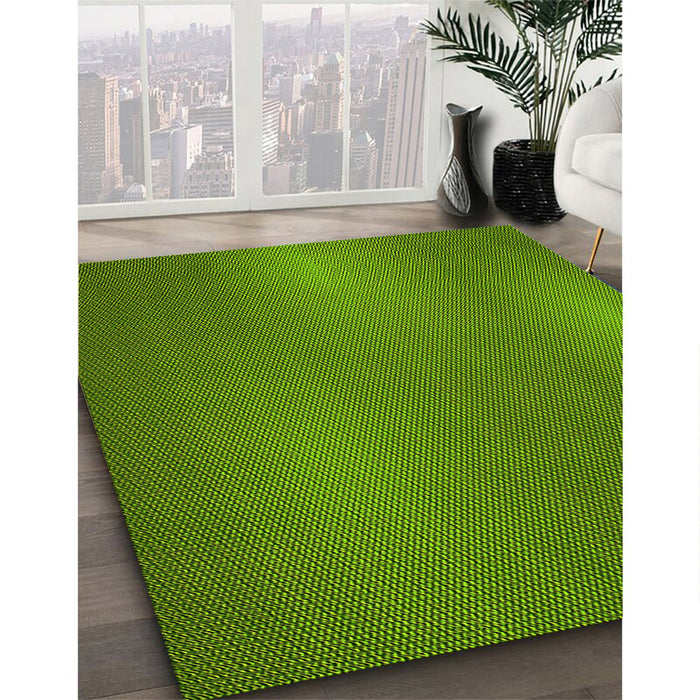 Machine Washable Transitional Green Rug in a Family Room, wshpat3909yw