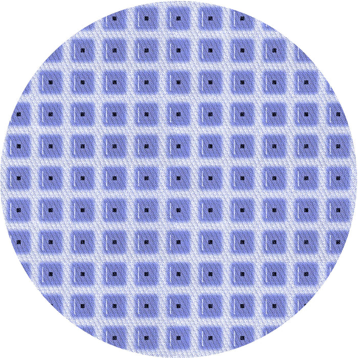 Square Patterned Light Slate Blue Rug, pat391blu