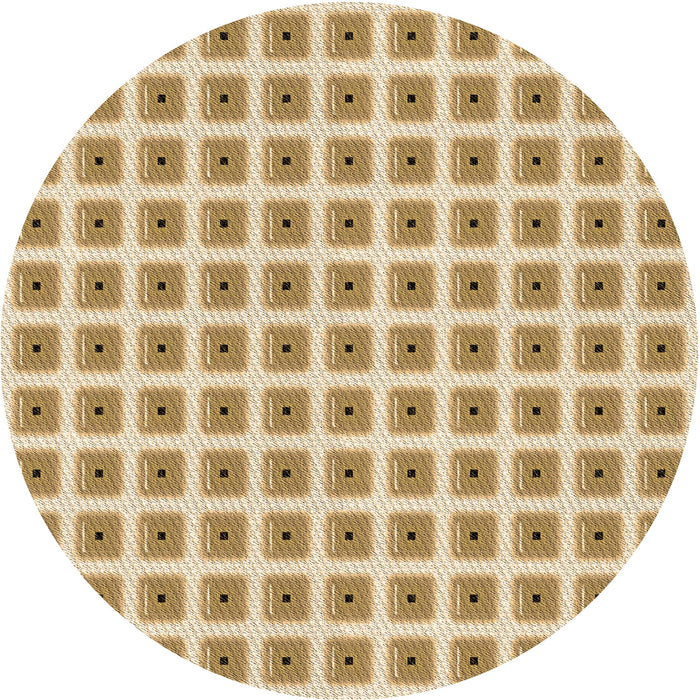 Square Machine Washable Transitional Cinnamon Brown Rug in a Living Room, wshpat391brn