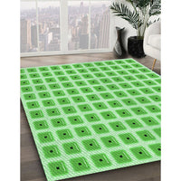 Patterned Jade Green Rug, pat391grn