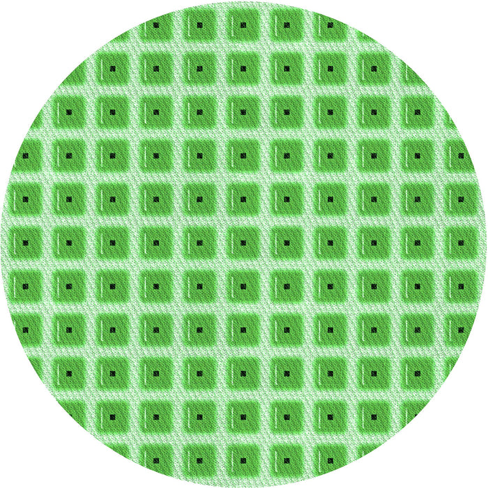 Square Machine Washable Transitional Jade Green Rug in a Living Room, wshpat391grn