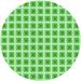 Square Patterned Jade Green Rug, pat391grn