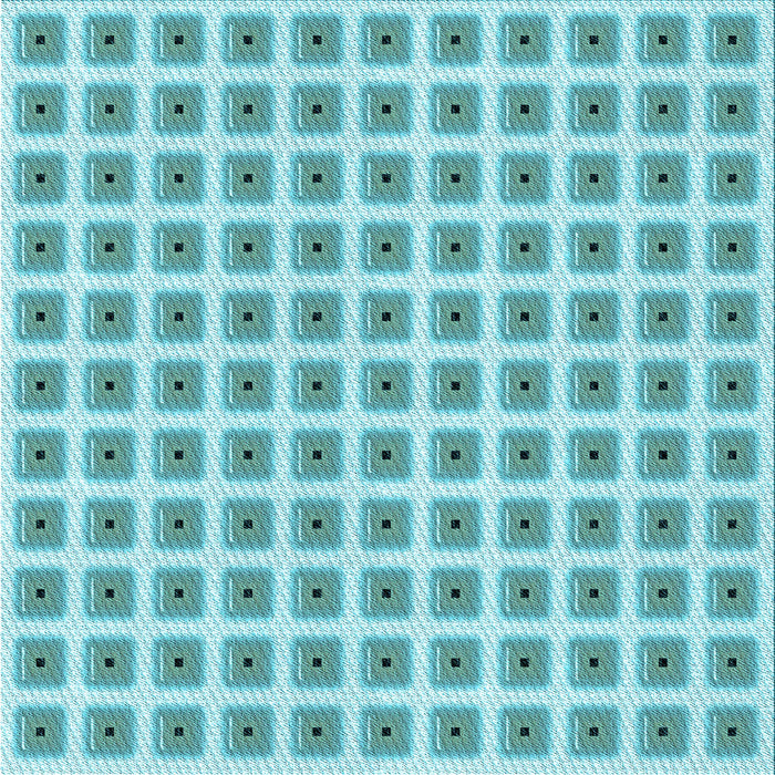 Round Patterned Light Sea Green Rug, pat391lblu