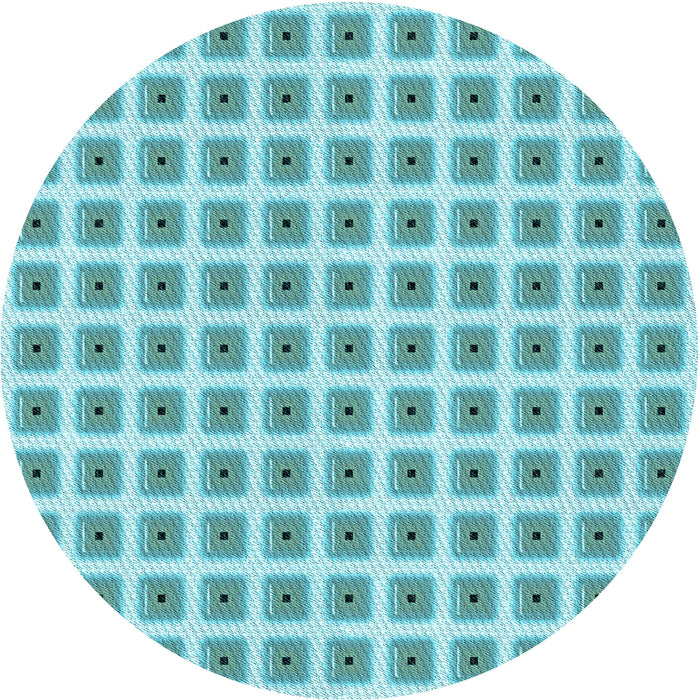 Square Machine Washable Transitional Light Sea Green Rug in a Living Room, wshpat391lblu