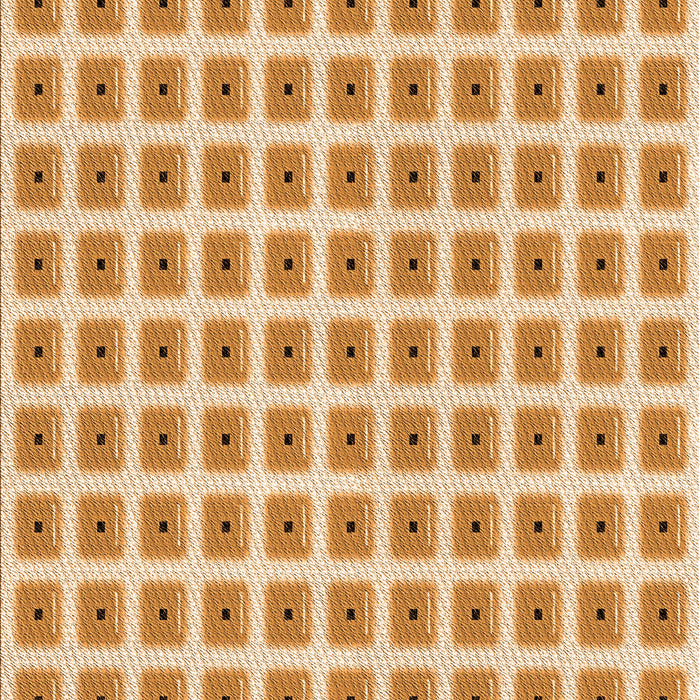 Patterned Neon Orange Rug, pat391org