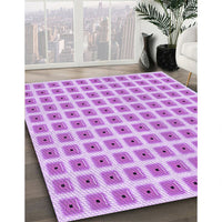 Patterned Blossom Pink Rug, pat391pur