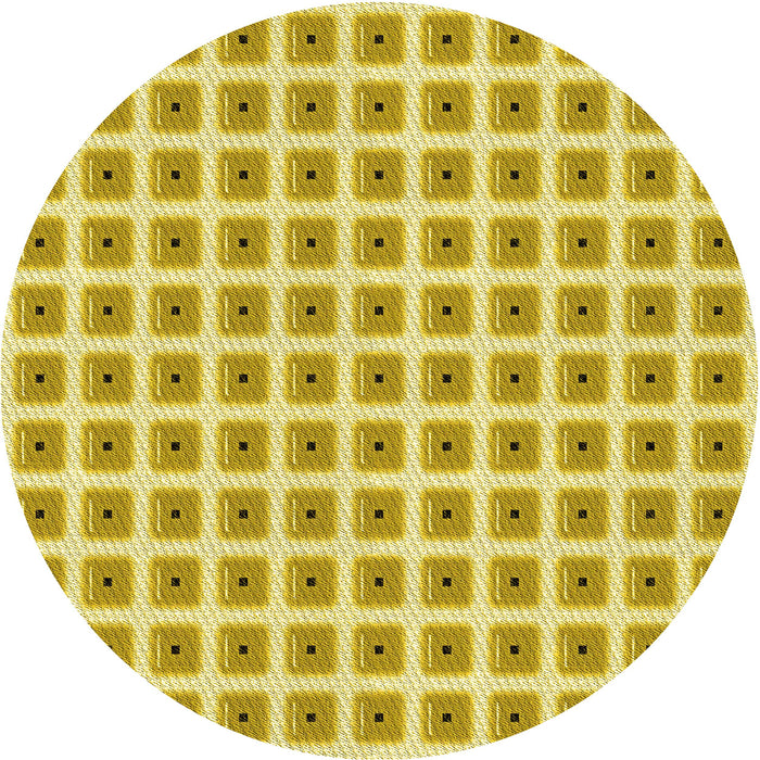 Square Patterned Caramel Brown Rug, pat391yw