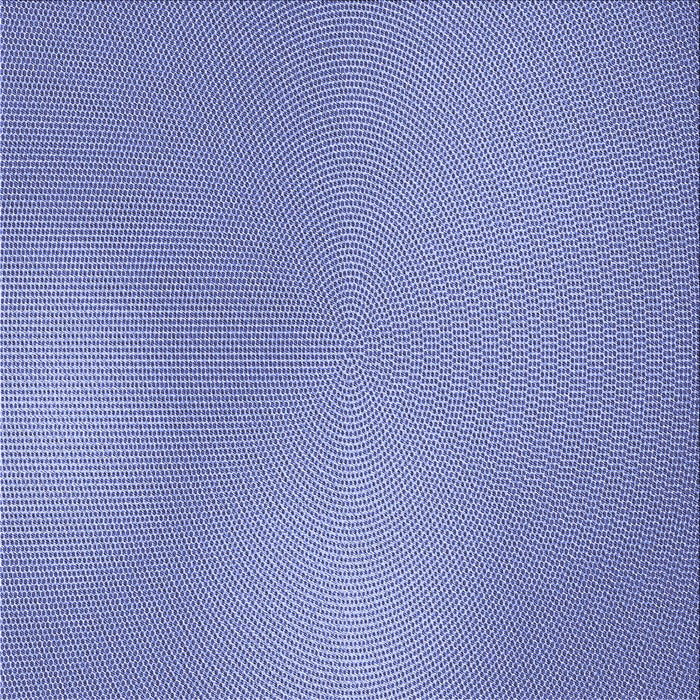 Round Patterned Jeans Blue Rug, pat3910blu