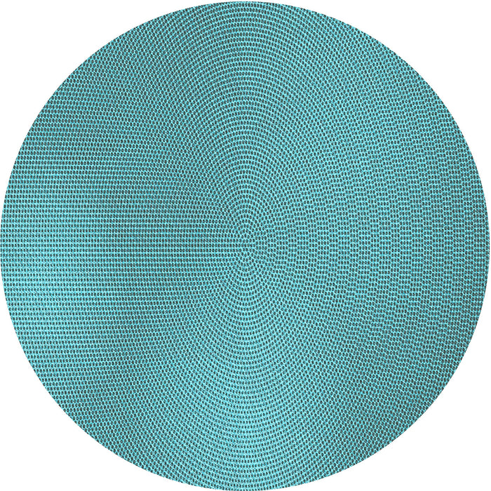Square Patterned Bright Turquoise Blue Rug, pat3910lblu