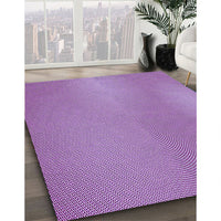 Patterned Dark Orchid Purple Rug, pat3910pur